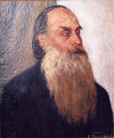 Lesko Tomasevic - Portret starca - ulje